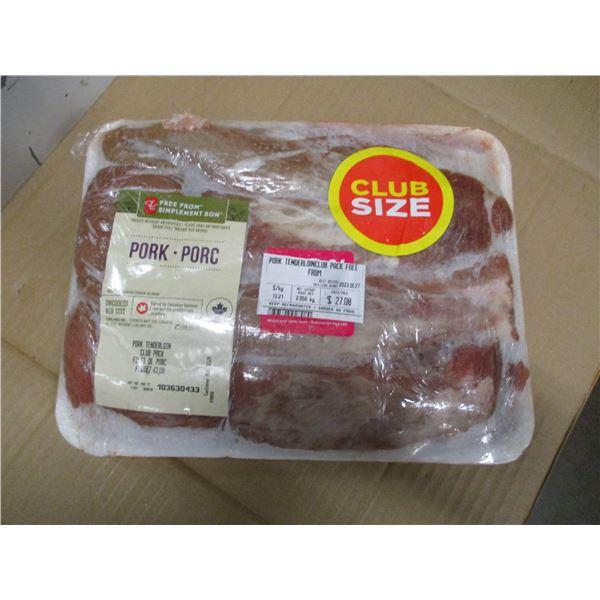 SHELF PULLS (AS IS):  CLUB SIZE PORK TENDERLOIN (APPROX. $27.08)