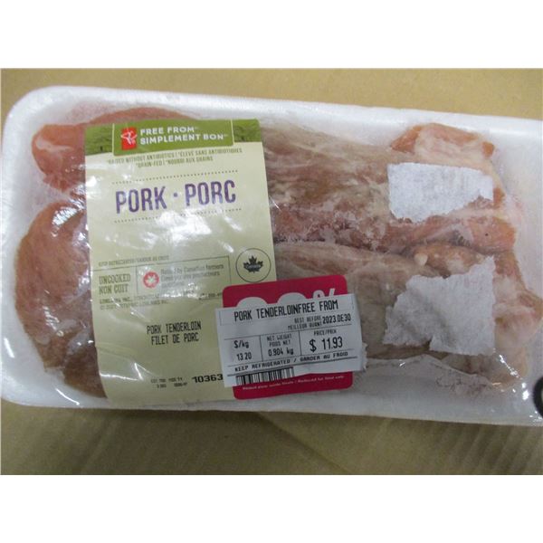 SHELF PULLS (AS IS):  PORK TENDERLOIN (APPROX. $11.03)