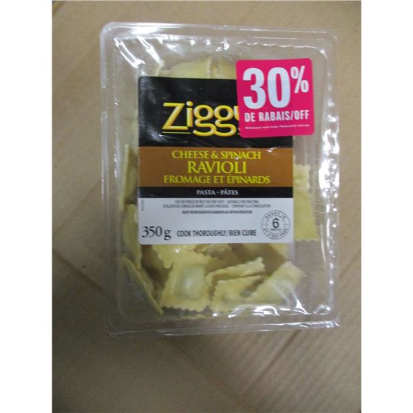 SHELF PULLS (AS IS):  ZIGGY'S CHEESE & SPINACH RAVIOLI (350G)