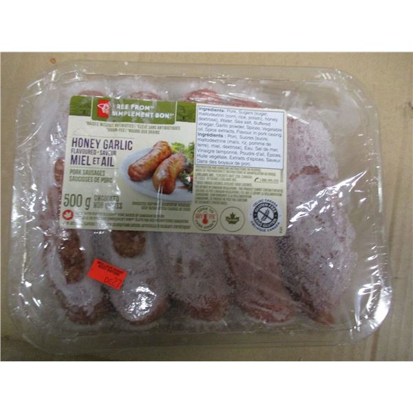 SHELF PULLS (AS IS):  HONEY GARLIC SAUSAGE (500G)