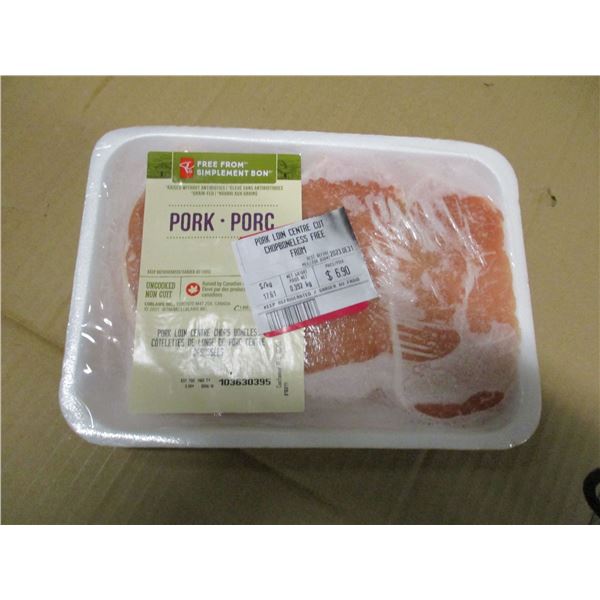 SHELF PULLS (AS IS):  PORK LOIN CENTER CUT (APPROX. $6.90)