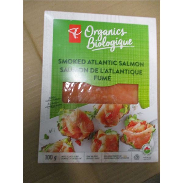 SHELF PULLS (AS IS):  SMOKED ATLANTIC SALMON (100G)