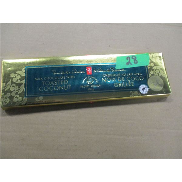 SHELF PULLS (AS IS):  PC MILK CHOCOLATE & TOASTED COCONUT BAR (300G)