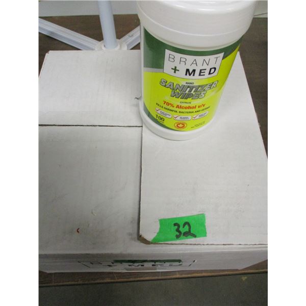 NEW:  BRENT MEDI WIPES (9 X 100 WIPES) - CASE