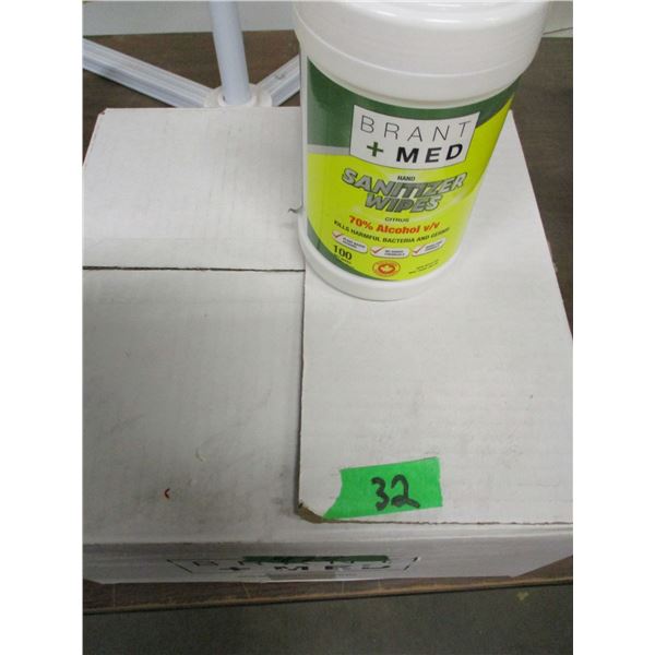 NEW:  BRENT MEDI WIPES (9 X 100 WIPES) - CASE