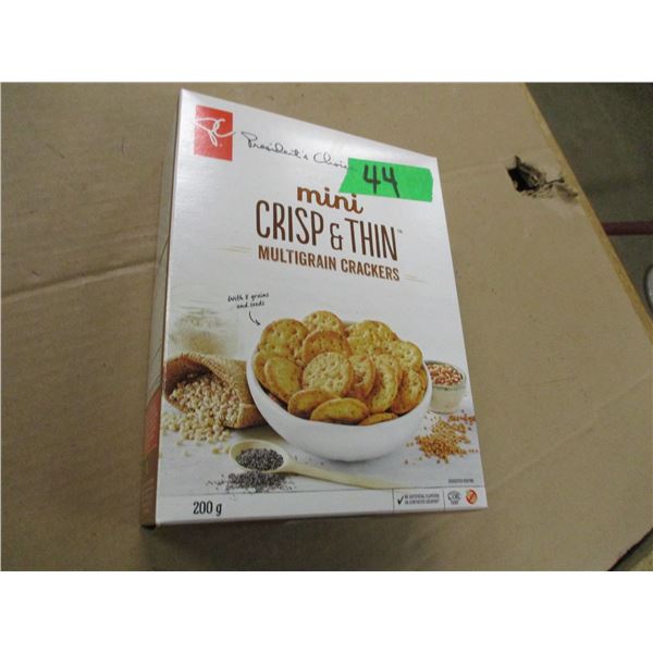 SHELF PULLS (AS IS):  MINI MULTIGRAIN CRACKERS (200G)