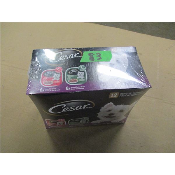 SHELF PULLS (AS IS);  CESAR DOG FOOD (12 X 100G)