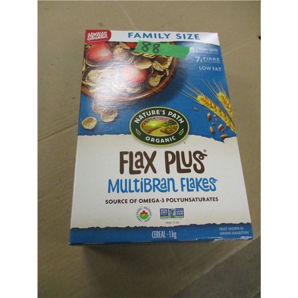 SHELF PULLS (AS IS):  FLAX PLUS MULTI BRAN CEREAL (1 KG)