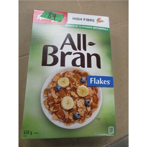 SHELF PULLS (AS IS);  ALL BRAN FLAKES CEREAL (450G)