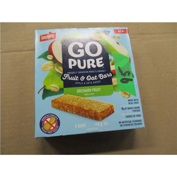 SHELF PULLS (AS IS):  FRUIT & OAT BARS (5) - BOX
