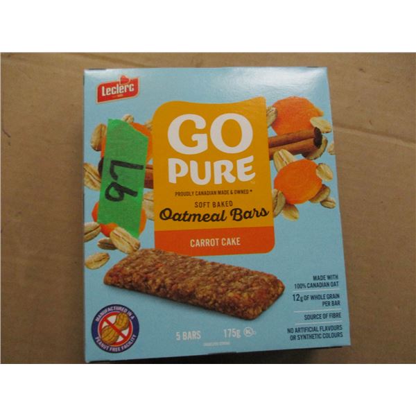 SHELF PULLS (AS IS):  CARROT CAKE OATMEAL BARS (5) - BOX
