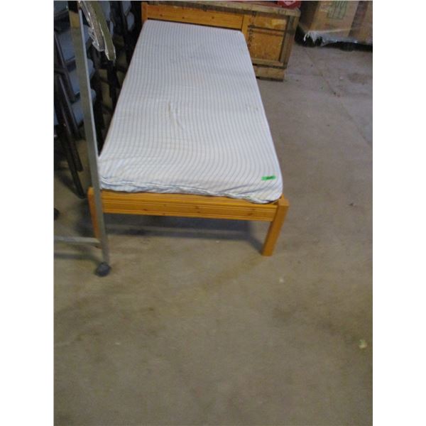 SINGLE BED C/W FOAM MATTRESS