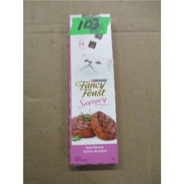 SHELF PULLS (AS IS):  FANCY FEAST BEEF FLAVOR BARS