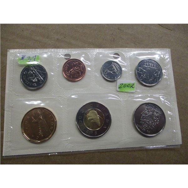 2002 CANADA MINT SEALED COIN SET