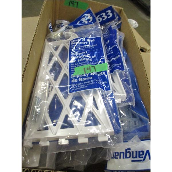 BOX C/W SHELF & ROD SUPPORTS