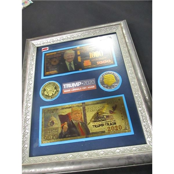 DONALD TRUMP ELECTION PROMOTIONAL COIN & BILL SET