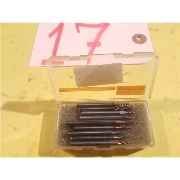 Box(9) of Assorted Solid Carbide End Mill shank 1/8"