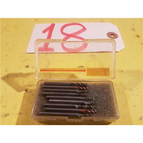 Box(9) of Assorted Solid Carbide End Mill shank 1/8"