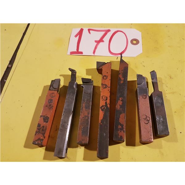 Lot(7) of assorted Carbide Tip Tool Bit 1/2 