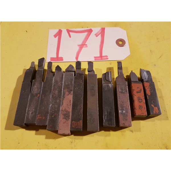 Lot(11) of assorted Carbide Tip Tool Bit 1/2 