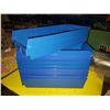 Image 1 : Lot(10) de Bac de plastique / Blue Plastic Bin 7"1/2 x 16"3/4 x 4"