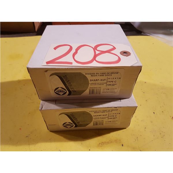 Box(25) of SHARP-Kut Sanding Disc 4"1/2 Gr. 100