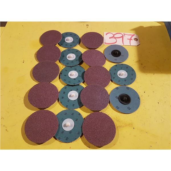 Unclaimed Bag(18) of Dynabrade Rollock Quick Change Disc 3  Gr.50