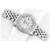 Image 4 : Rolex Quickset Stainless Steel White Index & Diamond Datejust Wristwatch