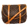 Image 1 : Louis Vuitton Brown Monogram Saumur 43cm Shoulder Bag