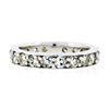 Image 6 : Vintage 14k White Gold 1.57 ctw Eternity Band Ring w/ 20 Old Single Cut Diamonds
