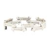 Image 1 : 7.75 ctw Diamond Staggered Bar Bracelet - 18KT White Gold