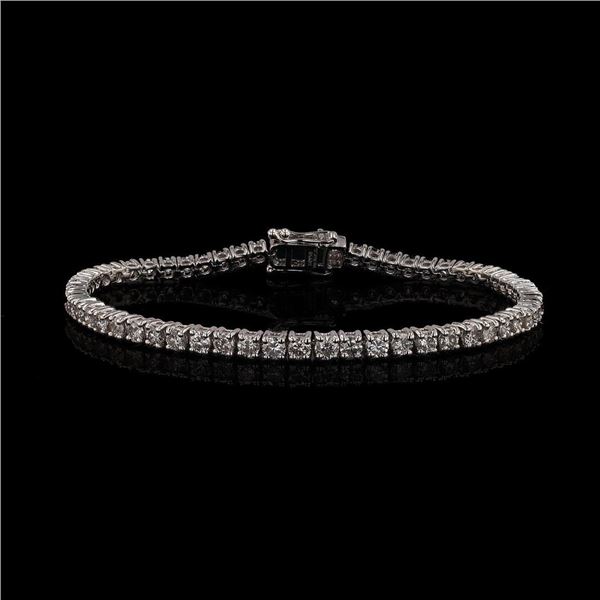 5.62 ctw Diamond 14K White Gold Tennis Bracelet