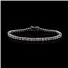 Image 1 : 5.62 ctw Diamond 14K White Gold Tennis Bracelet