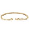 Image 4 : 9.25 ctw Diamond Tennis Bracelet - 14KT Yellow Gold