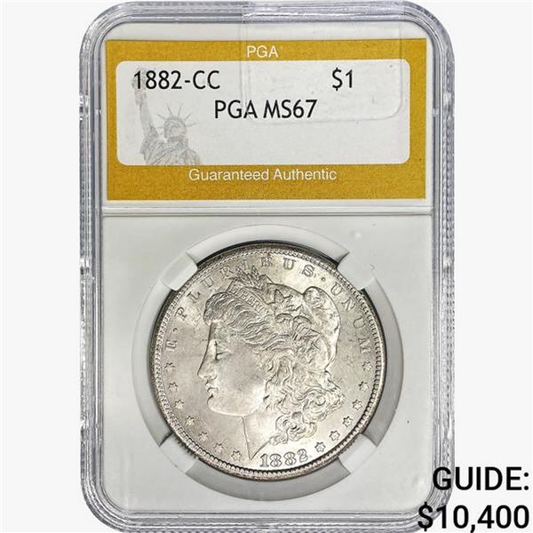 1882-CC Morgan Silver Dollar PGA MS67