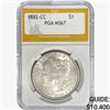 Image 1 : 1882-CC Morgan Silver Dollar PGA MS67