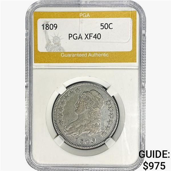 1809 Capped Bust Half Dollar PGA XF40
