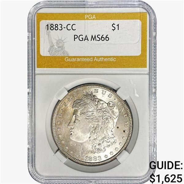 1883-CC Morgan Silver Dollar PGA MS66