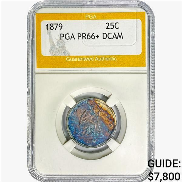 1879 Seated Liberty Quarter PGA PR66+ DCAM