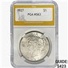 Image 1 : 1927 Silver Peace Dollar PGA MS63