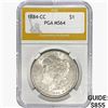 Image 1 : 1884-CC Morgan Silver Dollar PGA MS64
