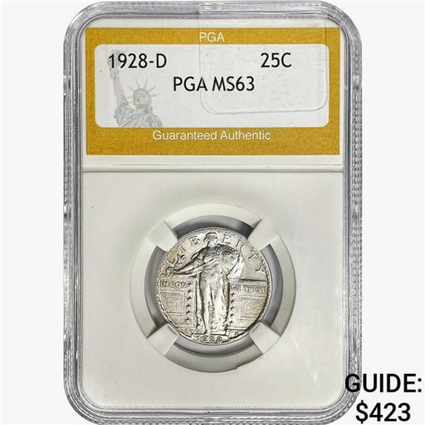 1928-D Standing Liberty Quarter PGA MS63