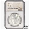 Image 1 : 1891 Morgan Silver Dollar NGC MS62