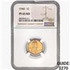Image 1 : 1940 Wheat Cent NGC PF65 RD