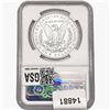 Image 2 : 1891 Morgan Silver Dollar NGC MS62
