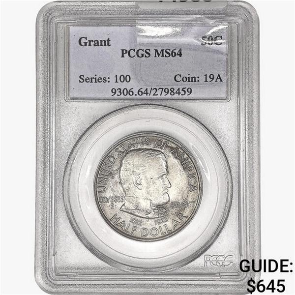 1922 Grant Half Dollar PCGS MS64