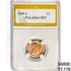 Image 1 : 1909-S Wheat Cent PGA MS64 RED