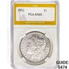 Image 1 : 1892 Morgan Silver Dollar PGA MS60