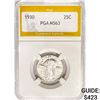 Image 1 : 1930 Standing Liberty Quarter PGA MS63