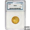 Image 1 : 1910 $5 Gold Half Eagle PGA MS64